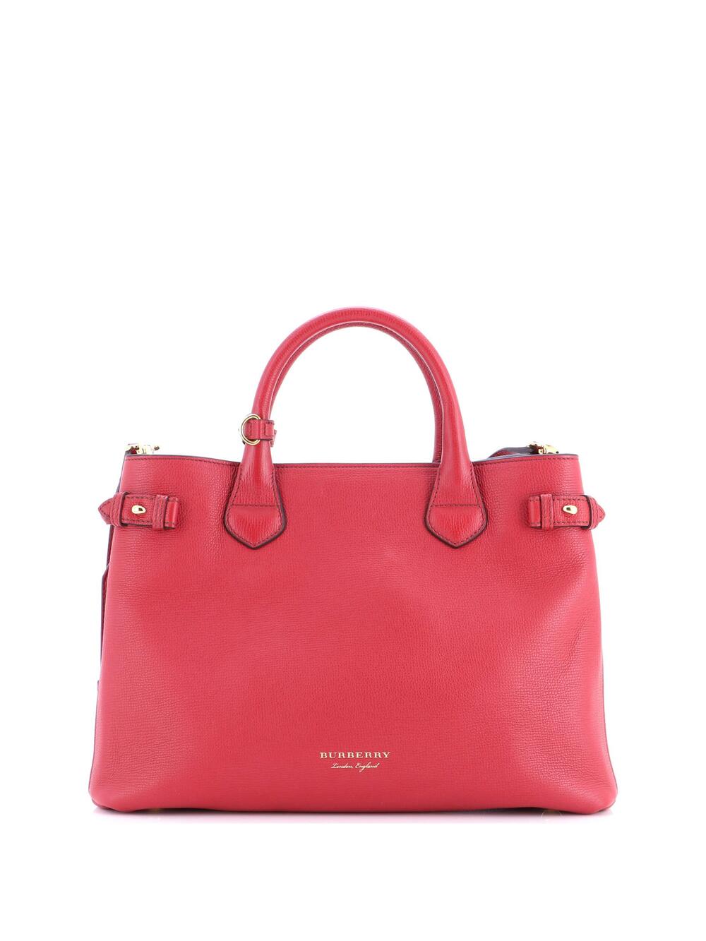 Burberry Banner Tote Leather And House #247790B84B